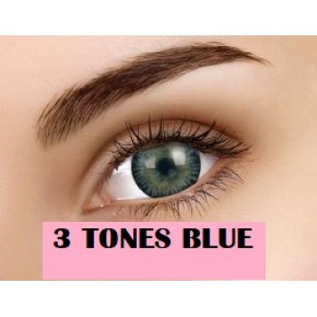3 Tones Blue Contact Lens 90 days 